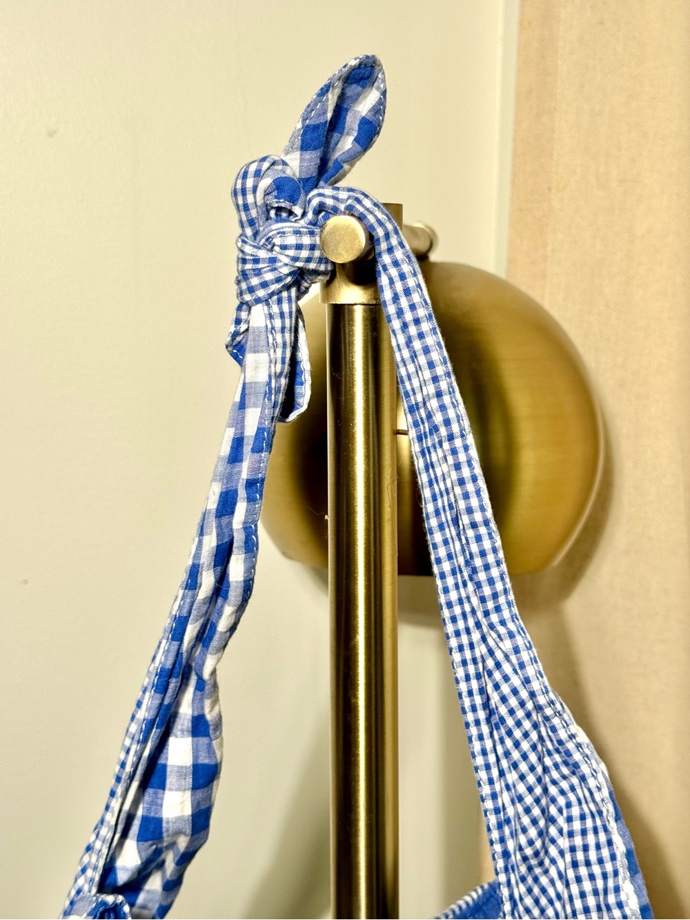 ZARA Girls Blue & White Gingham Organza Ruffle Bag - Rare! - Picture 3 of 4